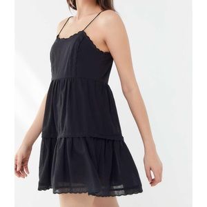 nwot urban outfitters hanna scallop babydoll dress